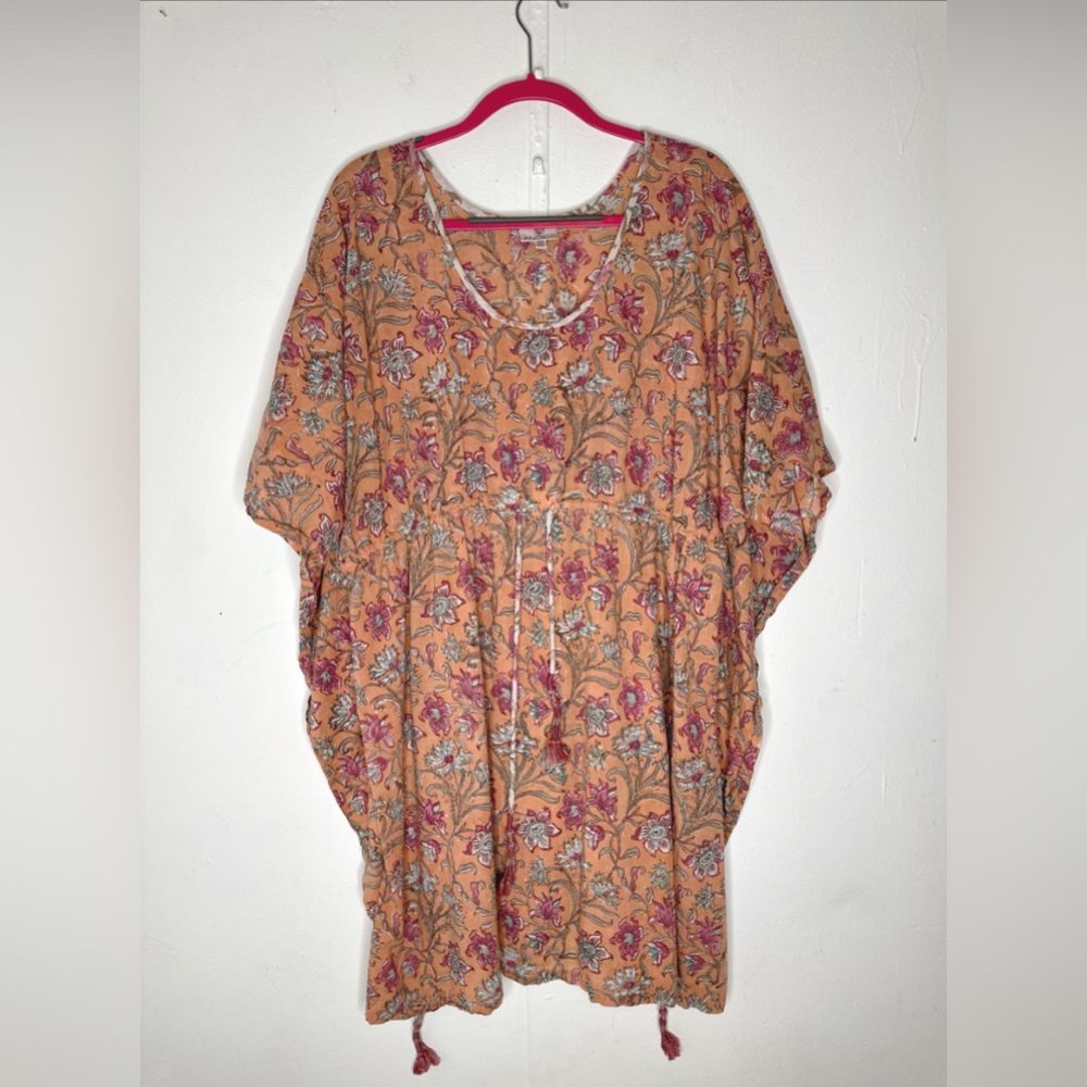 Anokhi Block Printed 100% Cotton Caftan